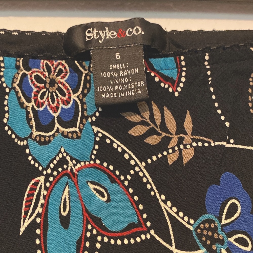 Style + Co. Floral Paisley Skirt - Picture 5 of 6